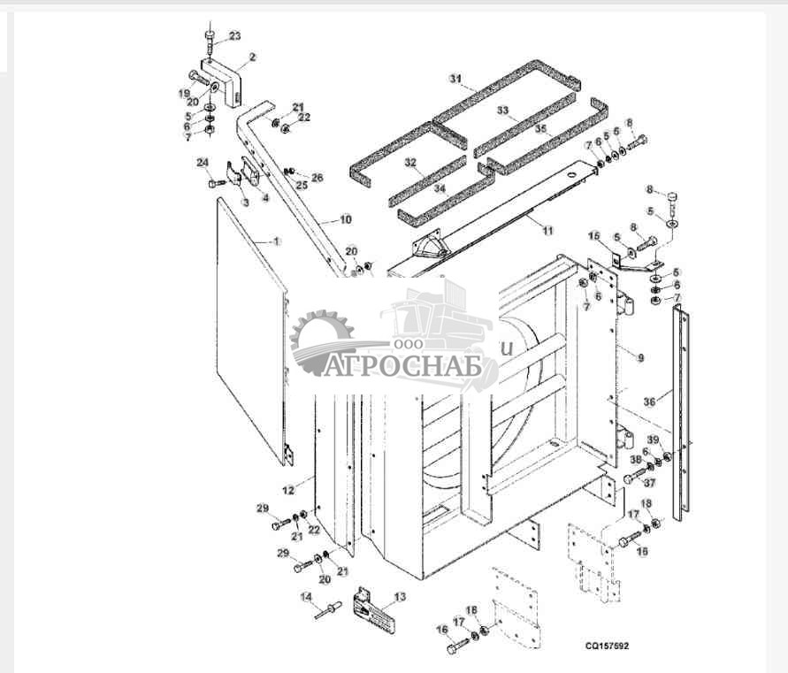 Каркас радиатора 